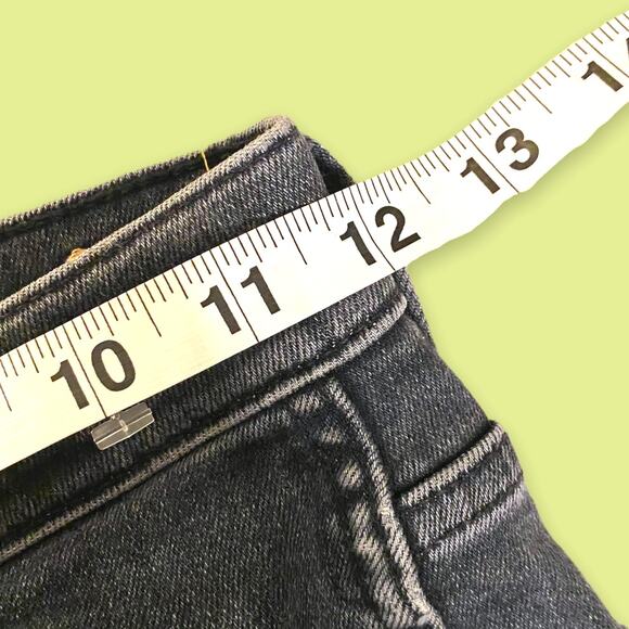 Madewell High Riser 10" Skinny Skinny Grey Cotton Stretch Denim Jeans Size 24 - Picture 3 of 8